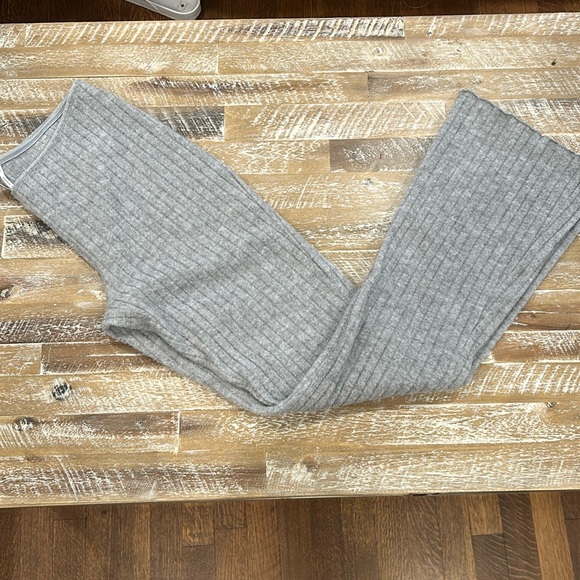 Flare leg ribbed pants - Picture 1 of 5